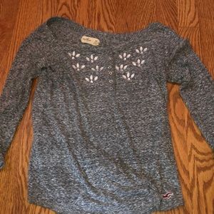Hollister 3/4 sleeved top